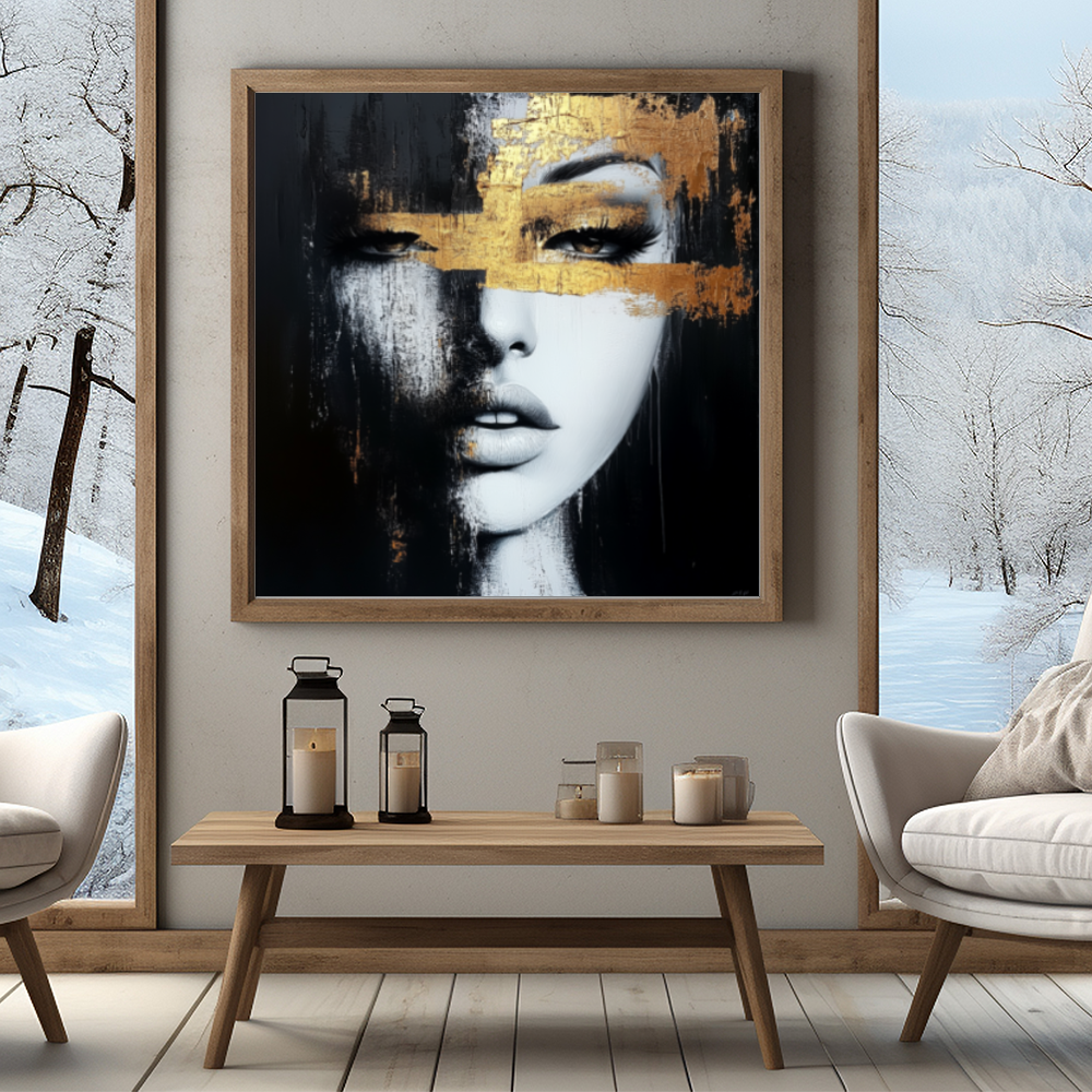 Tableau Décoratif Mystique Doré