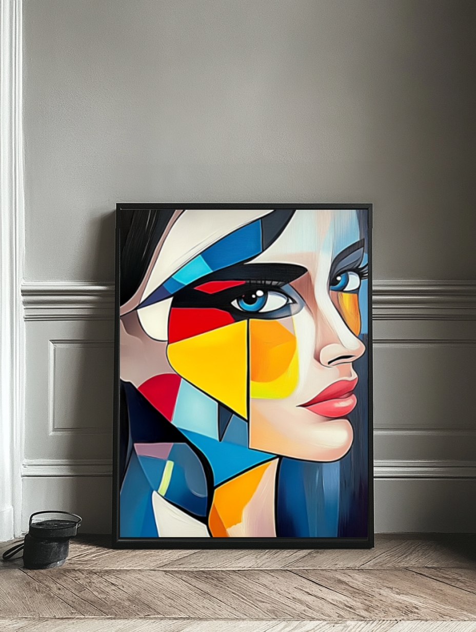 Tableau Décoratif Portrait Abstrait Moderne - Artibar Tableaux de décoration Art abstrait