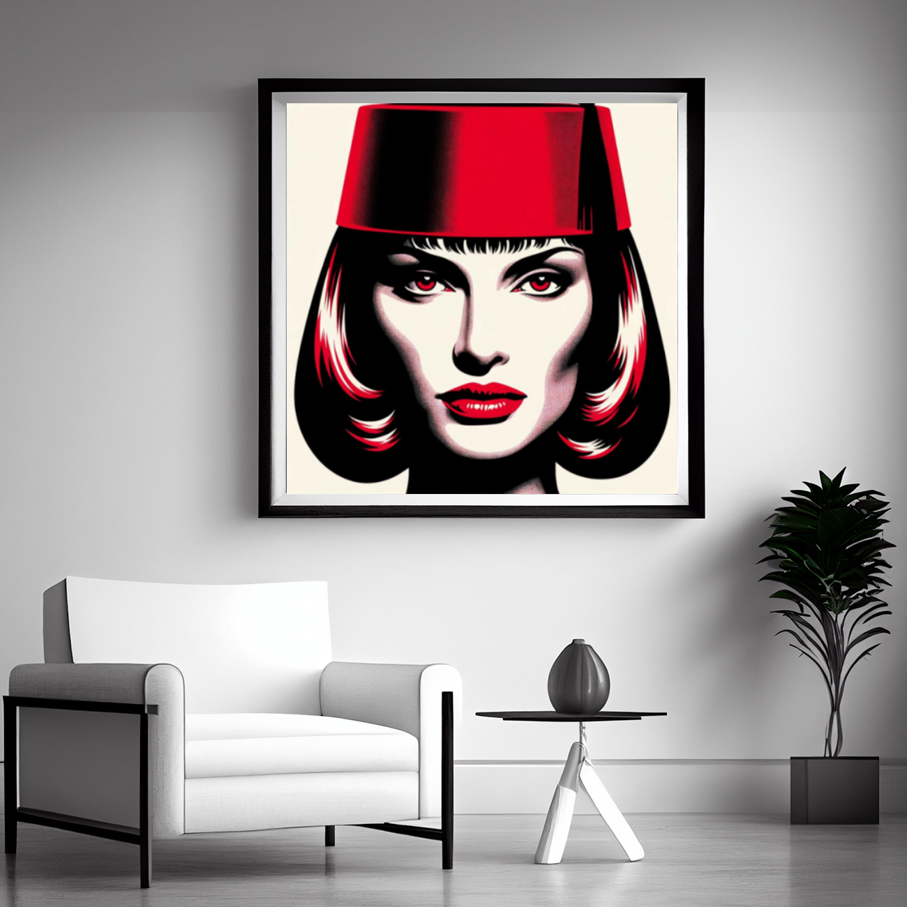 Tableau Décoratif Élégance Rétro Pop
