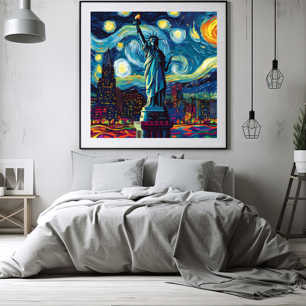 Tableau Décoratif Nuit Étoilée à New York