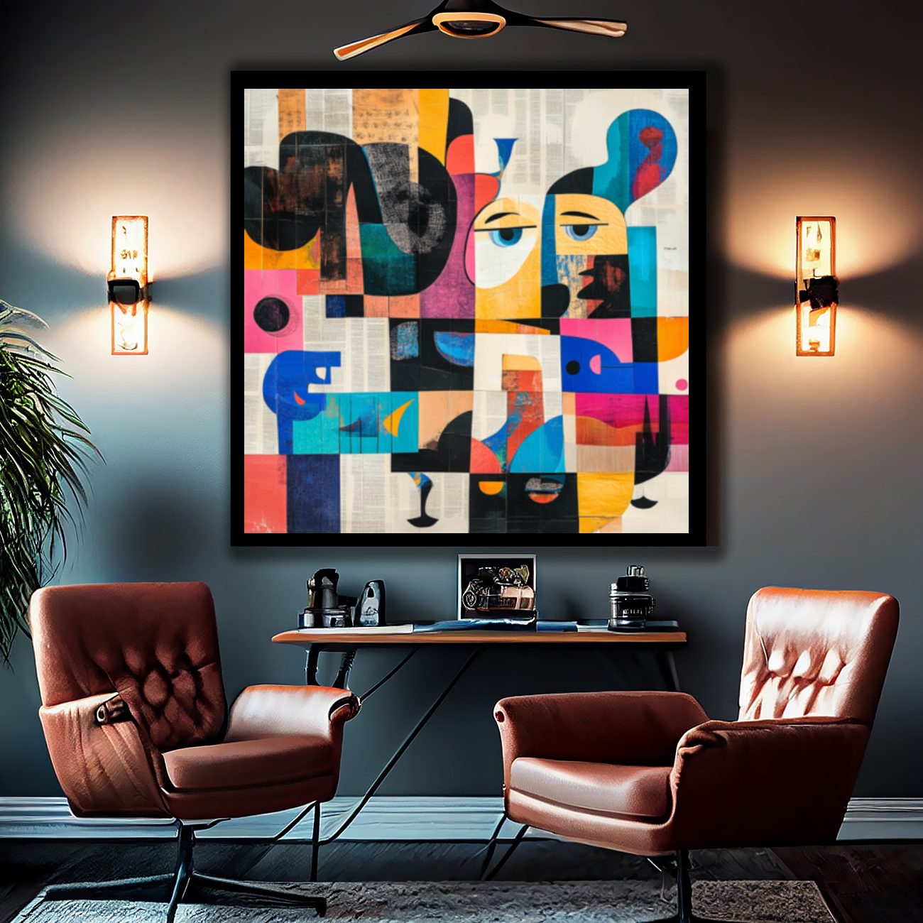 Tableau Décoratif Cubiste Moderne - Artibar Tableaux de décoration Art abstrait