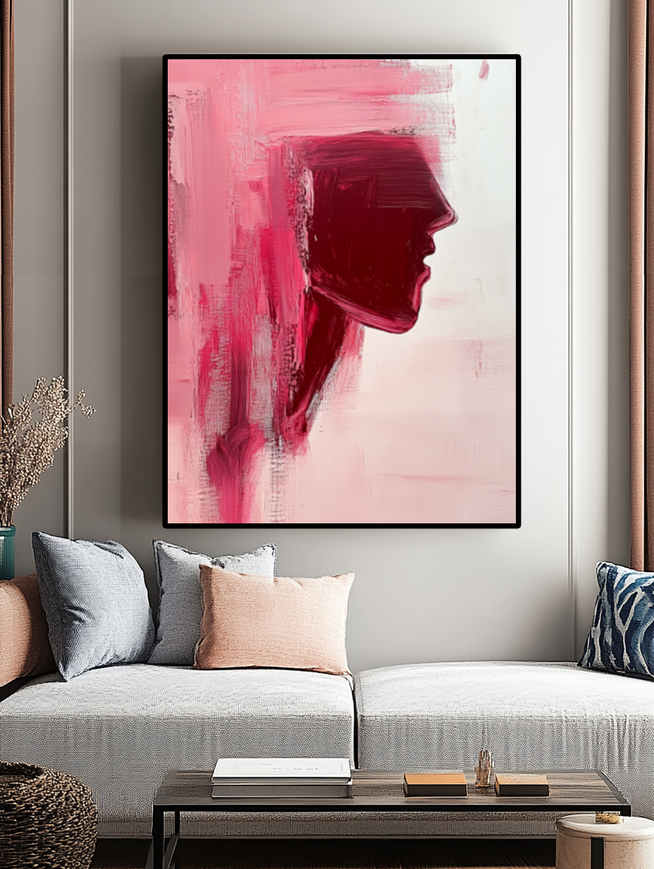 Tableau Décoratif Silhouette Abstraite - Artibar Tableaux de décoration Art abstrait
