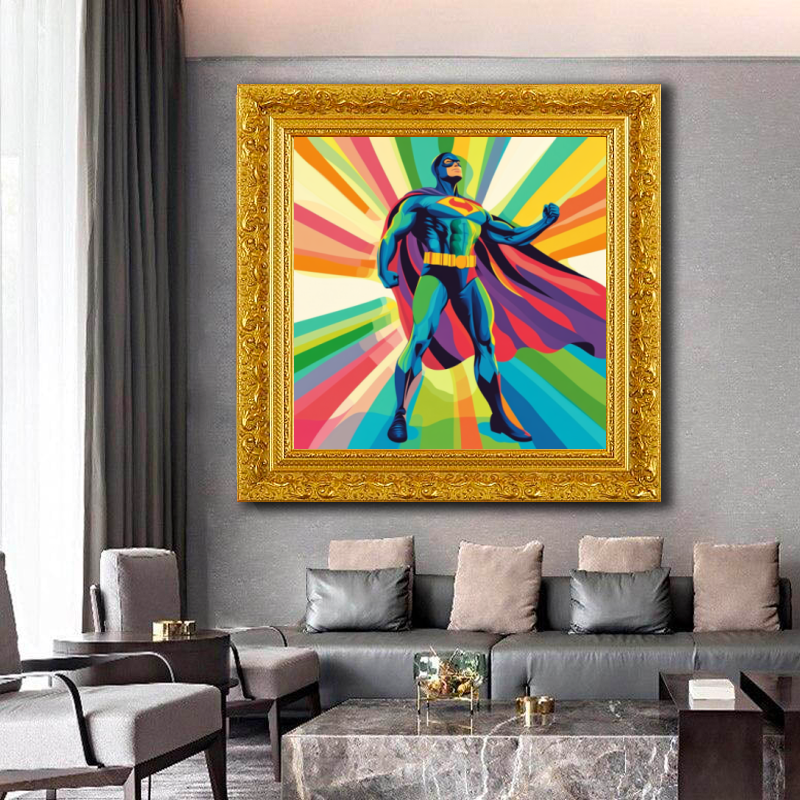 Tableau Décoratif Héros Chromatique - Artibar Tableaux de décoration Art abstrait