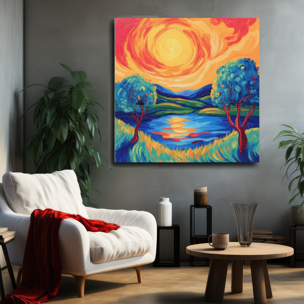 Tableau Décoratif Soleil Enchanté
