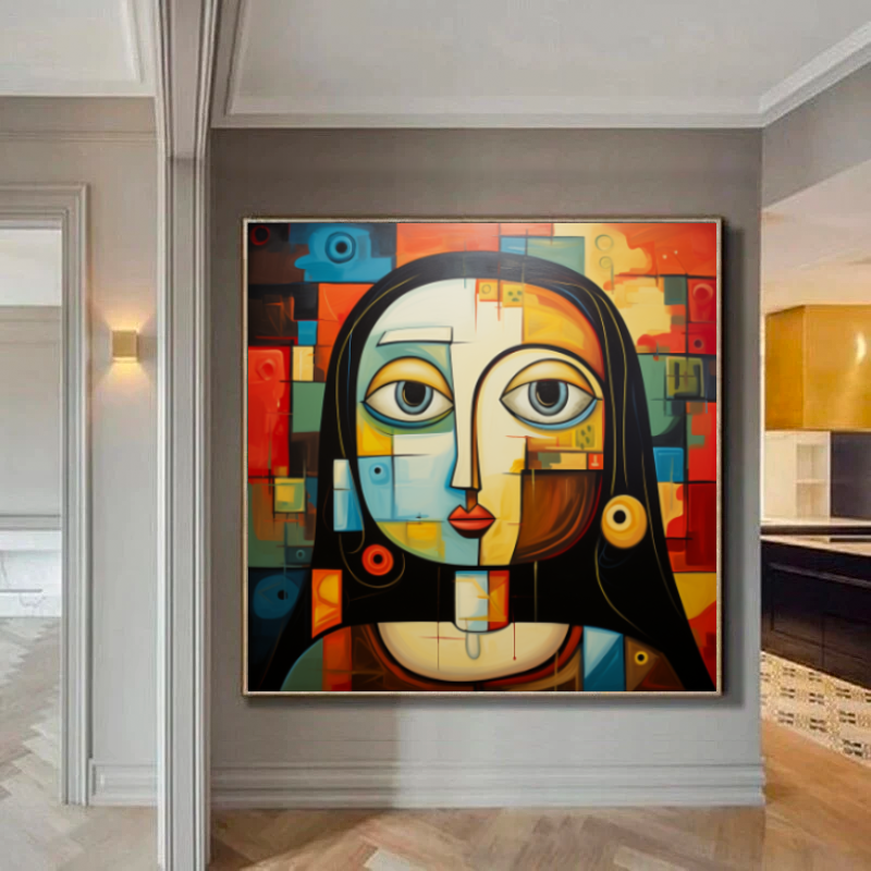 Tableau Décoratif Cubiste Expressif - Artibar Tableaux de décoration Art abstrait