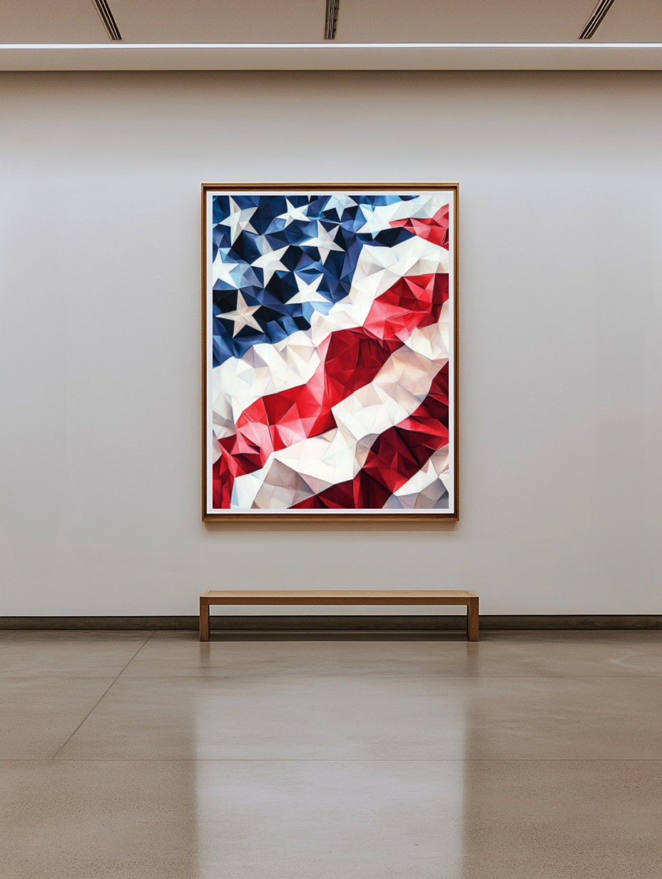 Tableau Décoratif Éclats Patriotiques