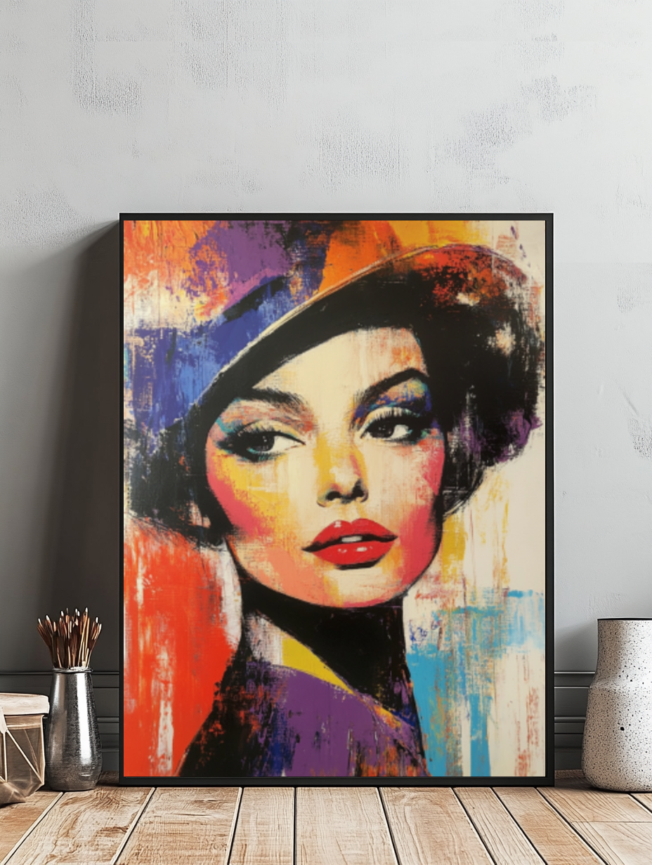 Tableau Décoratif Élégance Pop-Art