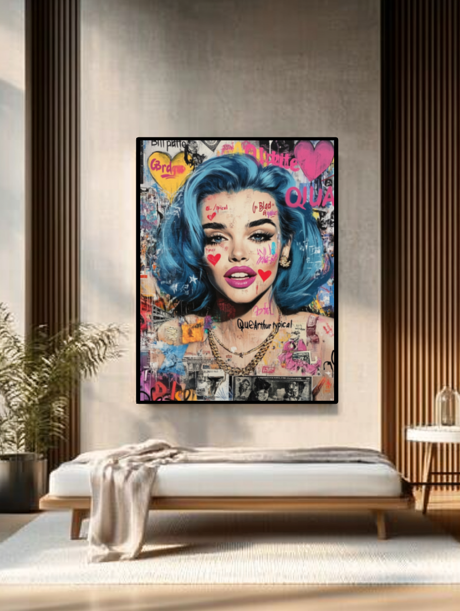 Tableau Décoratif Pop Urbain Explosif