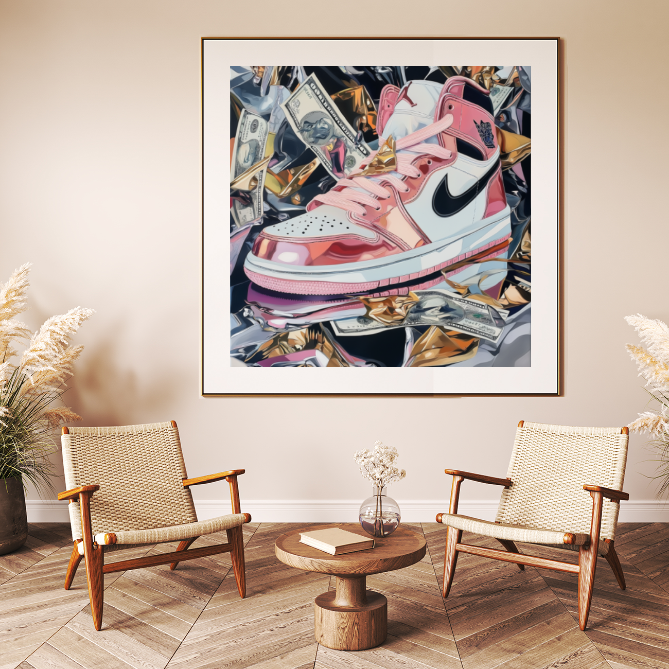 Tableau Décoratif Sneaker Luxe Pop - Artibar Tableaux de décoration Art abstrait