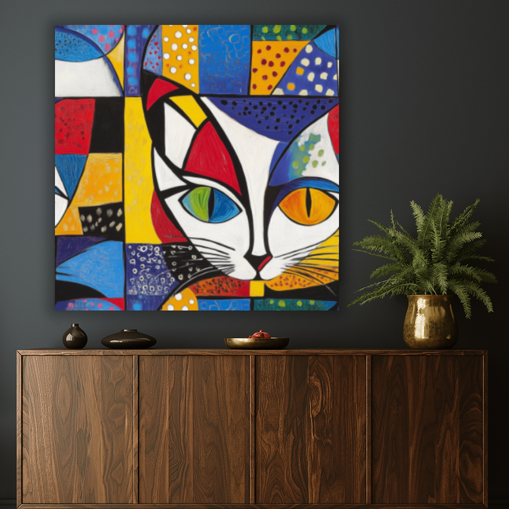 Tableau Décoratif Félins Abstraits