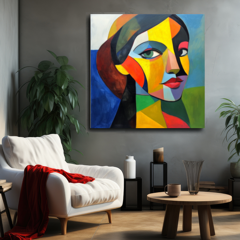 Tableau Décoratif Cubiste Coloré