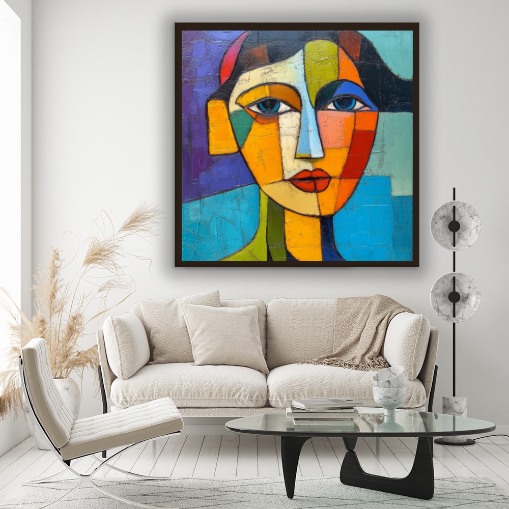 Tableau Décoratif Cubiste Expressif - Artibar Tableaux de décoration Art abstrait