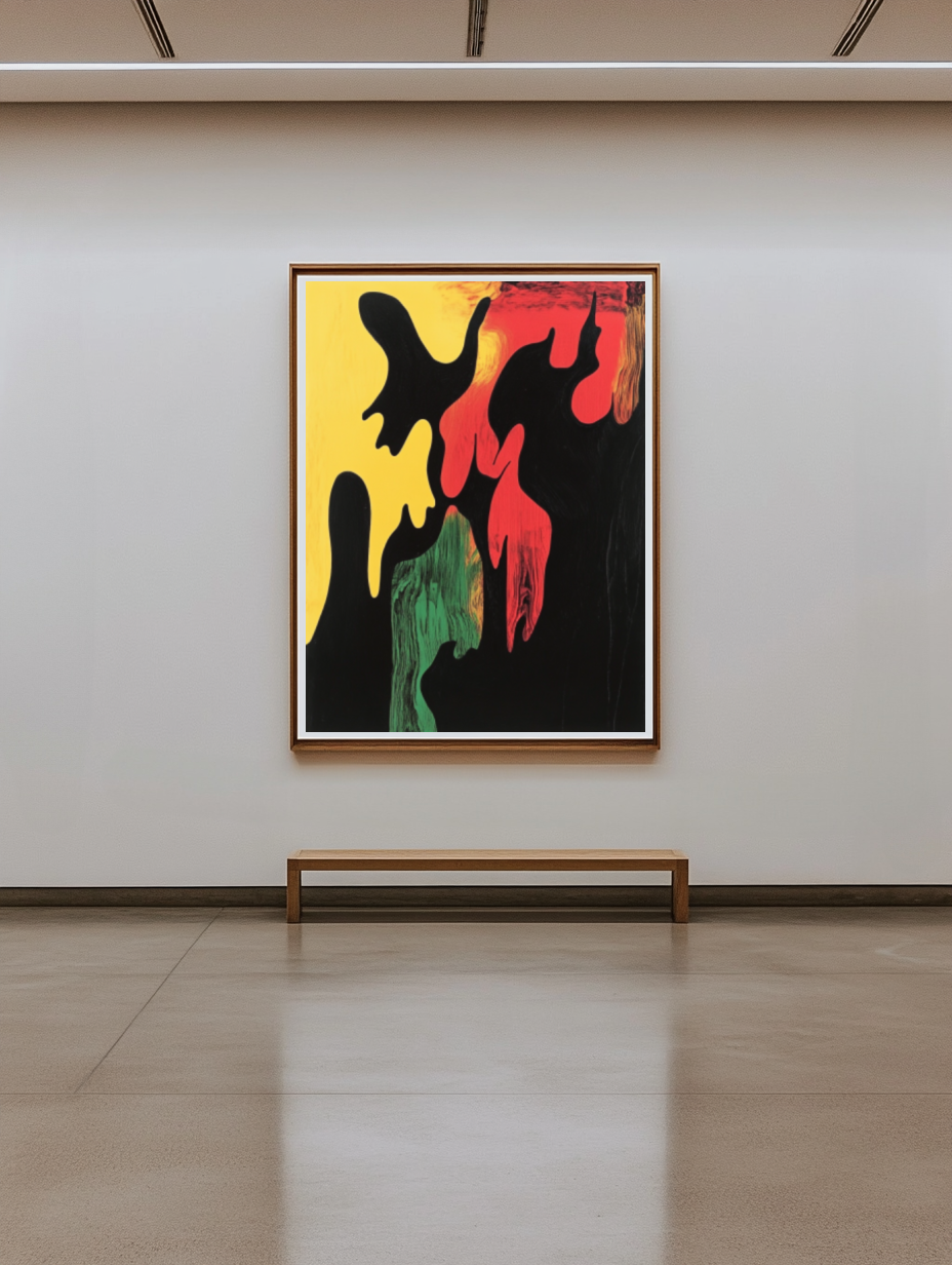Tableau Décoratif Flamboyant Abstrait