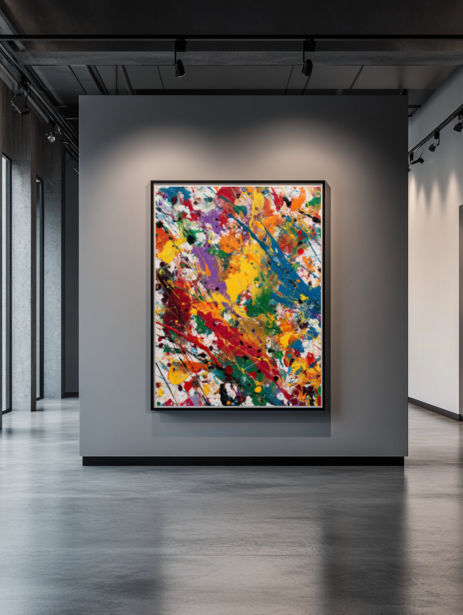 Tableau Décoratif Explosion Chromatique - Artibar Tableaux de décoration Art abstrait