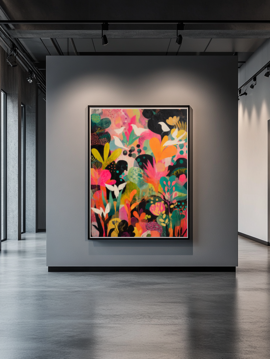 Tableau Décoratif Évasion Florale - Artibar Tableaux de décoration Art abstrait
