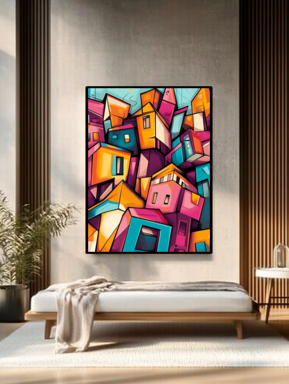 Tableau Décoratif Explosion Urbaine
