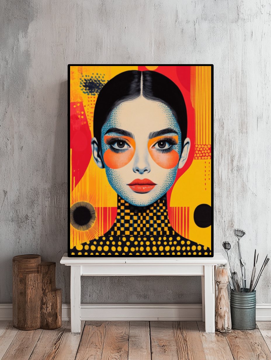 Tableau Décoratif Pop-Art Hypnotique