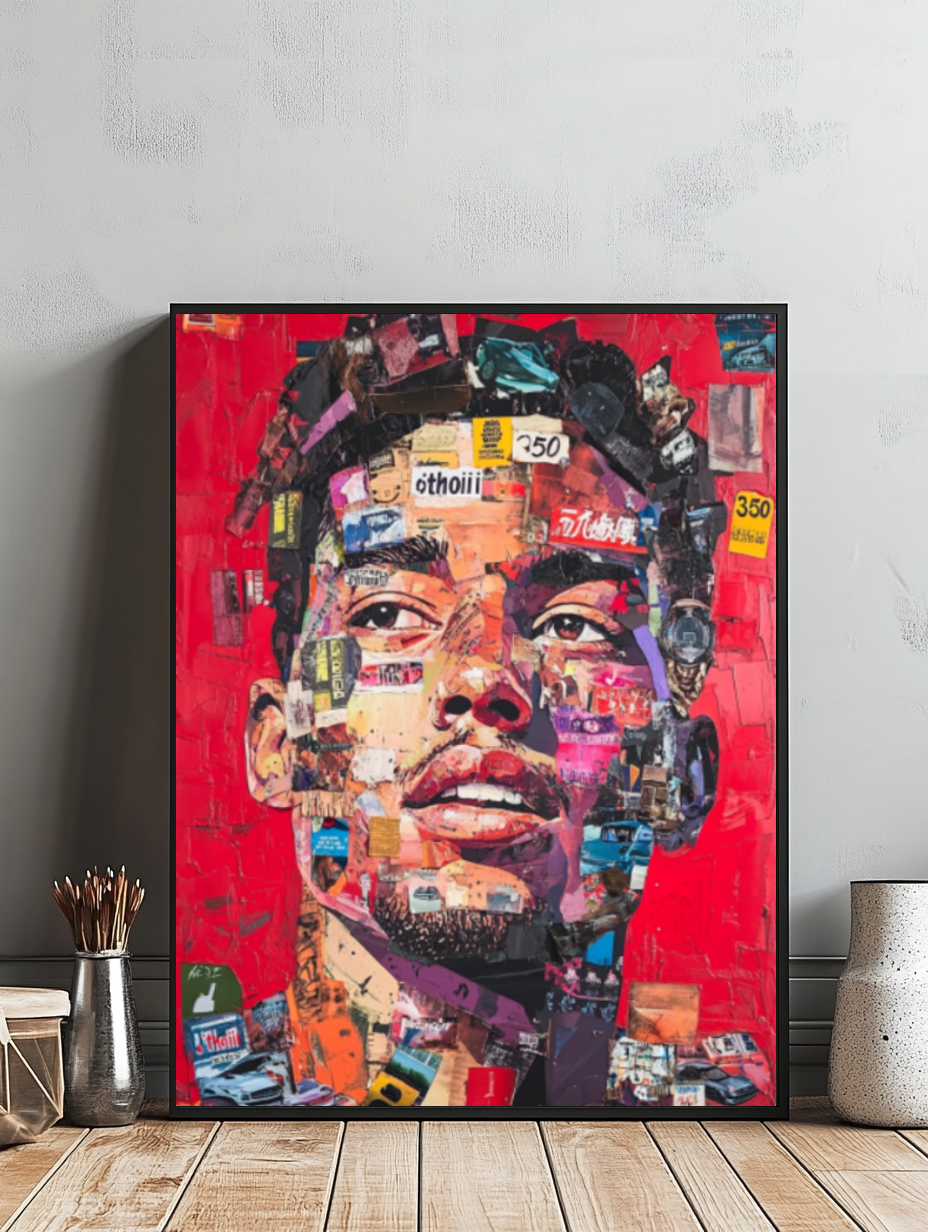 Tableau Décoratif Portrait Urbain Expressif
