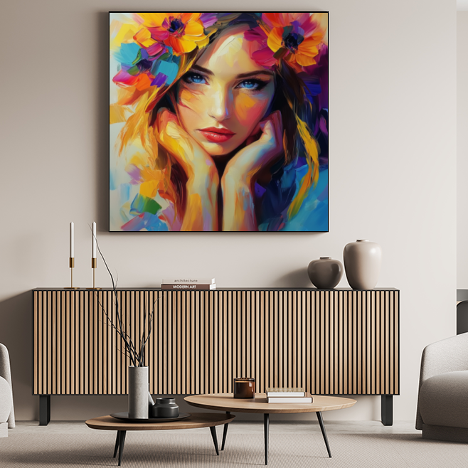 Tableau Décoratif Éclat de Couleurs