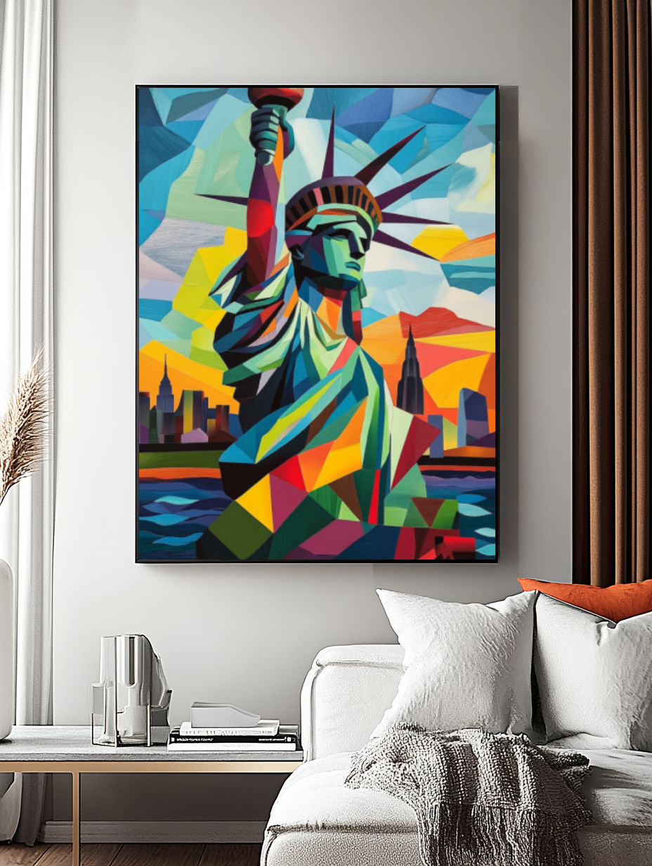 Tableau Décoratif Statue de Liberté Moderniste