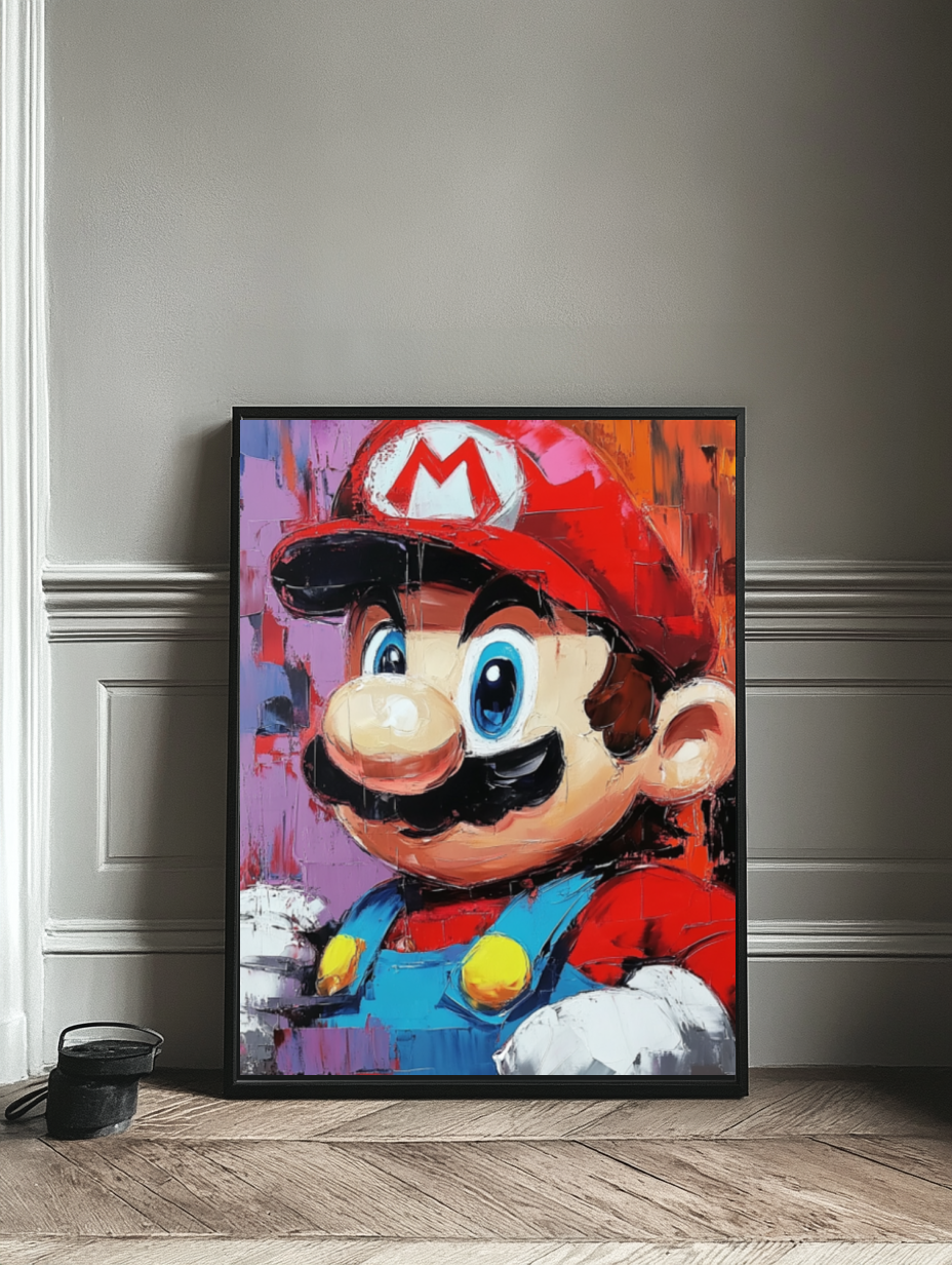 Tableau Décoratif Dynamique de Mario