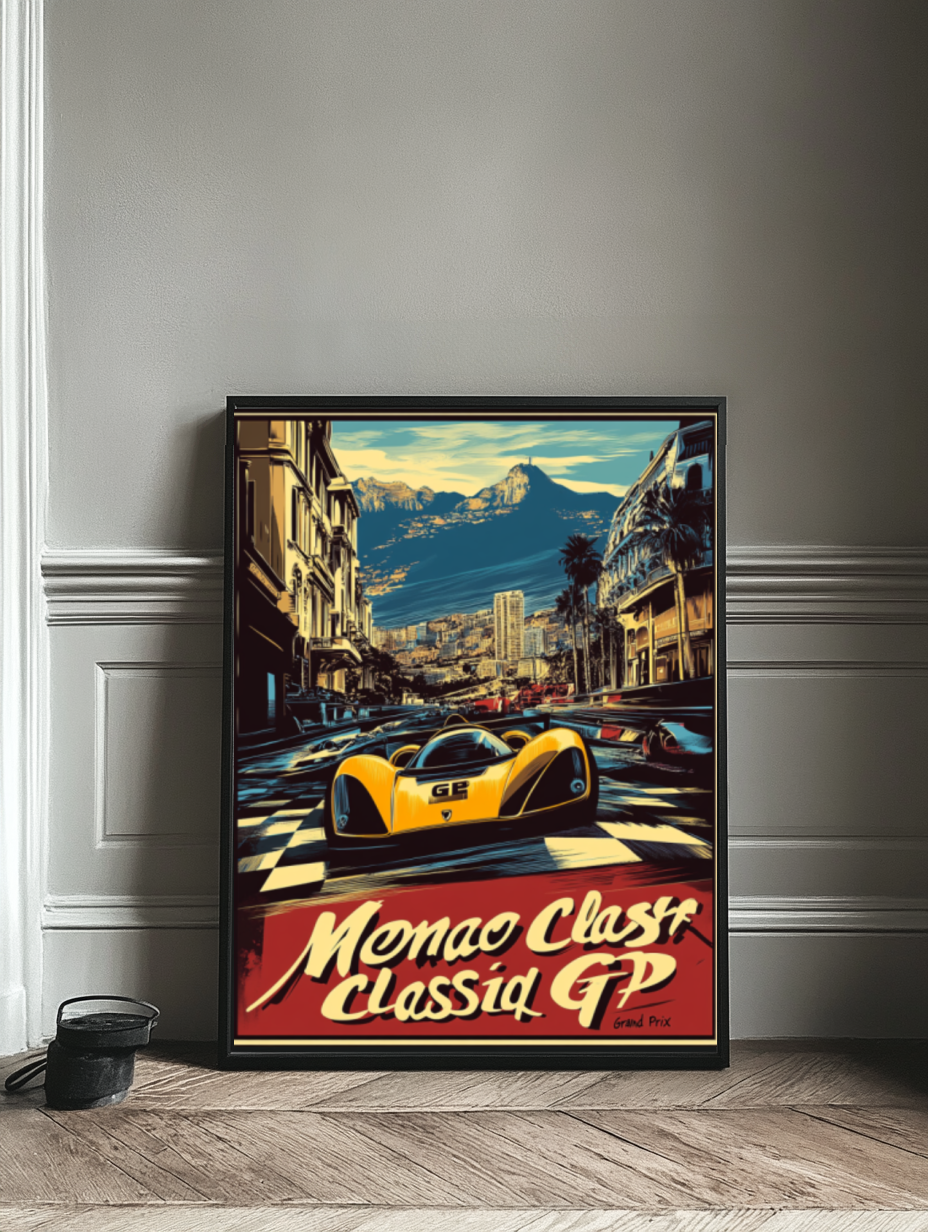 Tableau Décoratif Grand Prix Classique de Monaco - Artibar Tableaux de décoration Art abstrait
