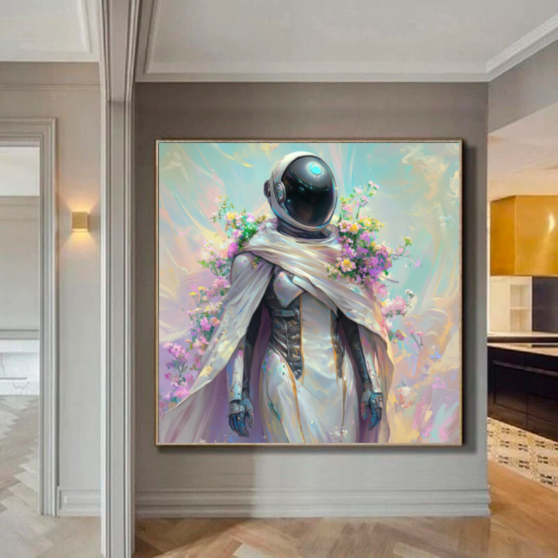 Tableau Décoratif Astronaute Enchanté