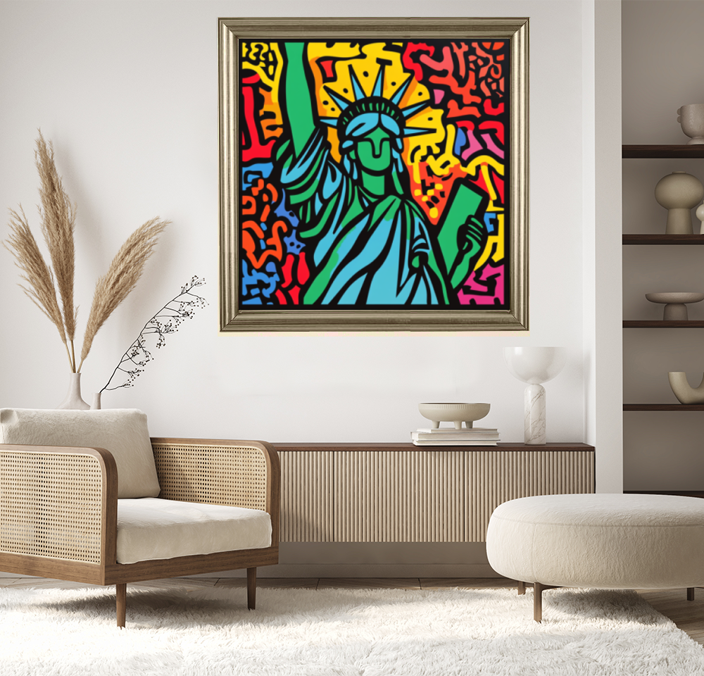 Tableau Décoratif Pop Art Liberté Éclatante - Artibar Tableaux de décoration Art abstrait