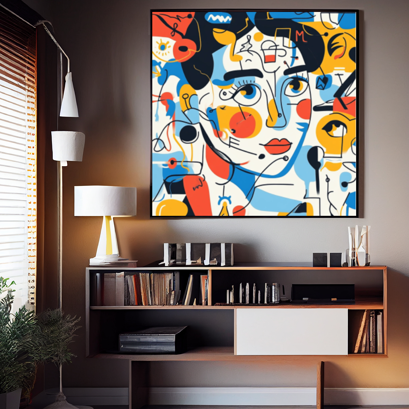 Tableau Décoratif Abstrait et Coloré