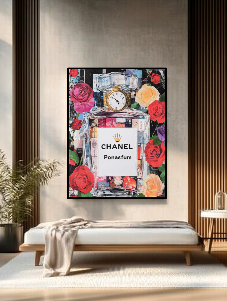 Tableau Décoratif Élégance Florale et Luxe - Artibar Tableaux de décoration Art abstrait