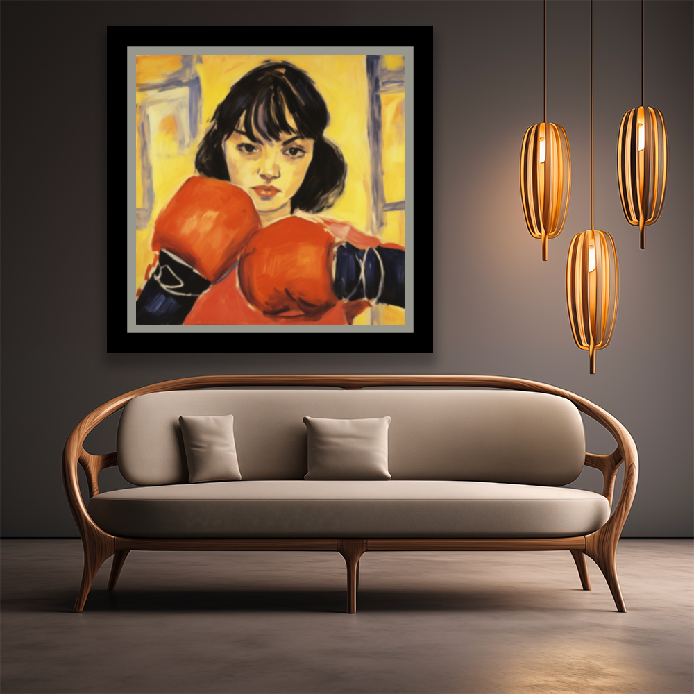 Tableau Décoratif - L'Instinct du Combat