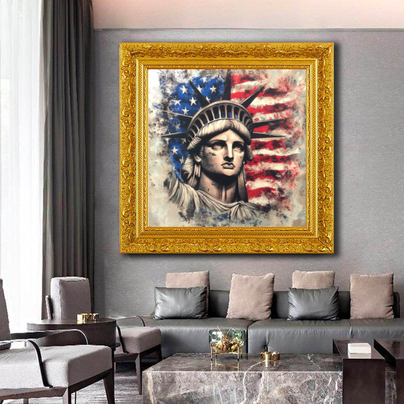 Tableau Décoratif Statue de la Liberté Urbaine