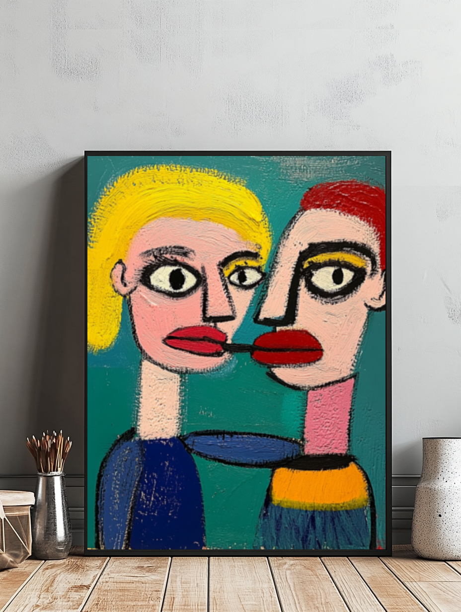 Tableau Décoratif - Fusion Pop des Regards - Artibar Tableaux de décoration Art abstrait