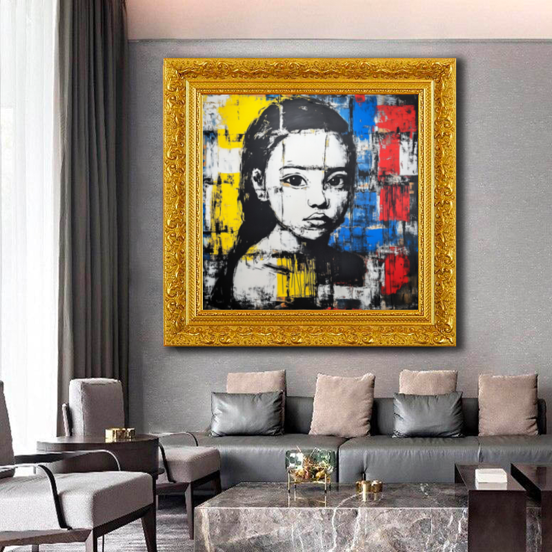 Tableau Décoratif Portrait Urbain Intense