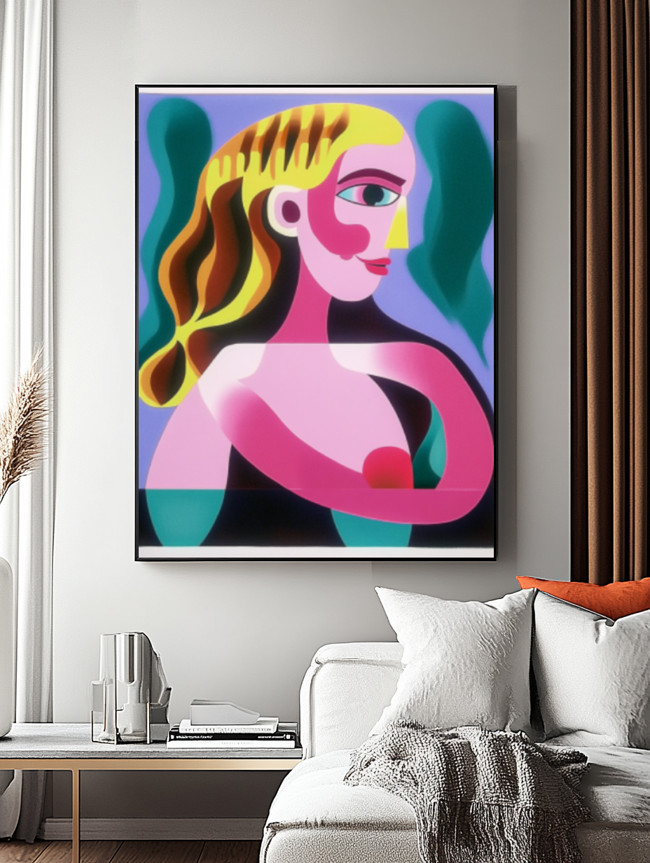 Tableau Décoratif Cubiste Coloré - Artibar Tableaux de décoration Art abstrait