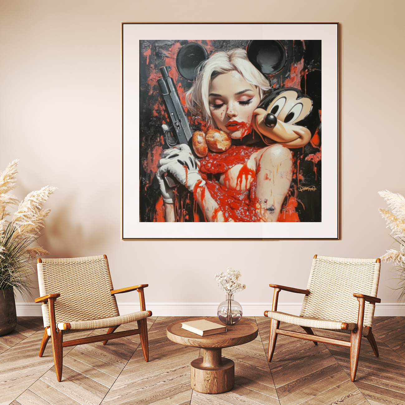 Tableau Décoratif Sombre et Provocateur