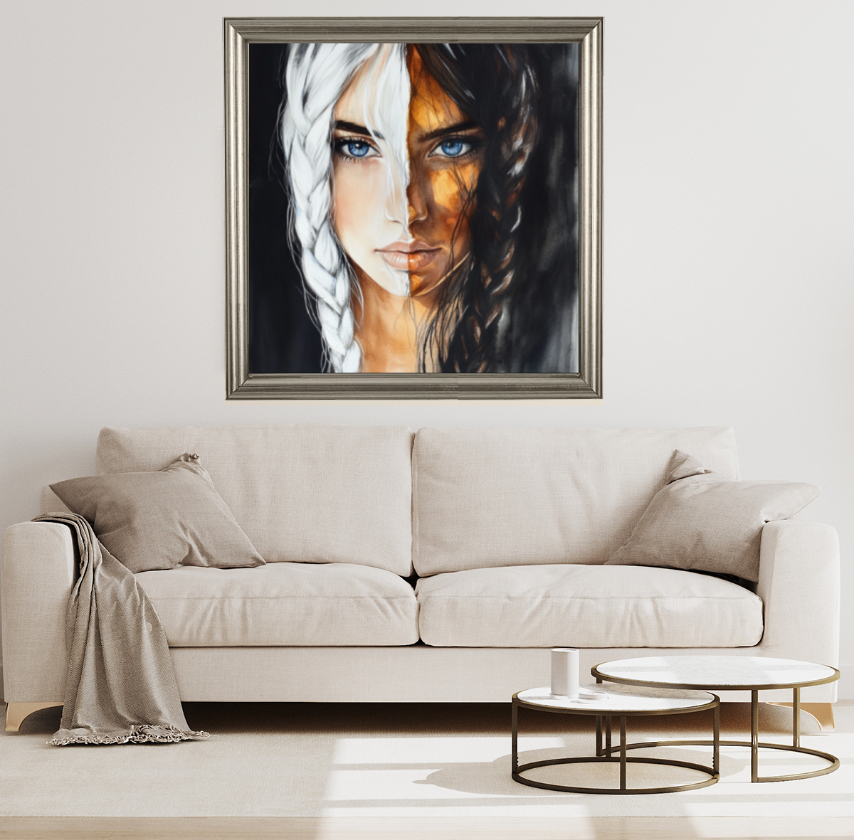 Tableau Décoratif Dualité Éblouissante