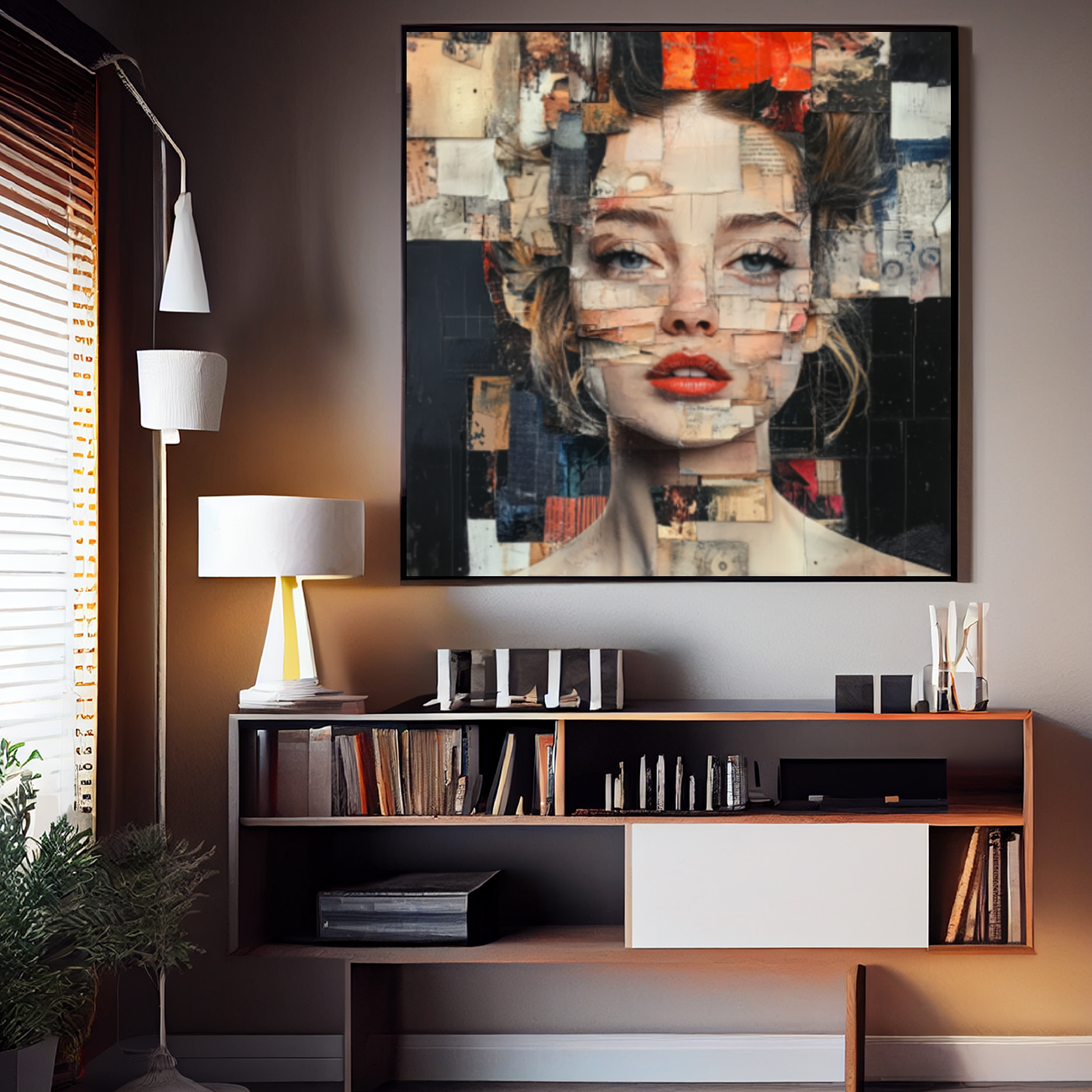 Tableau Décoratif Éclats de Portrait