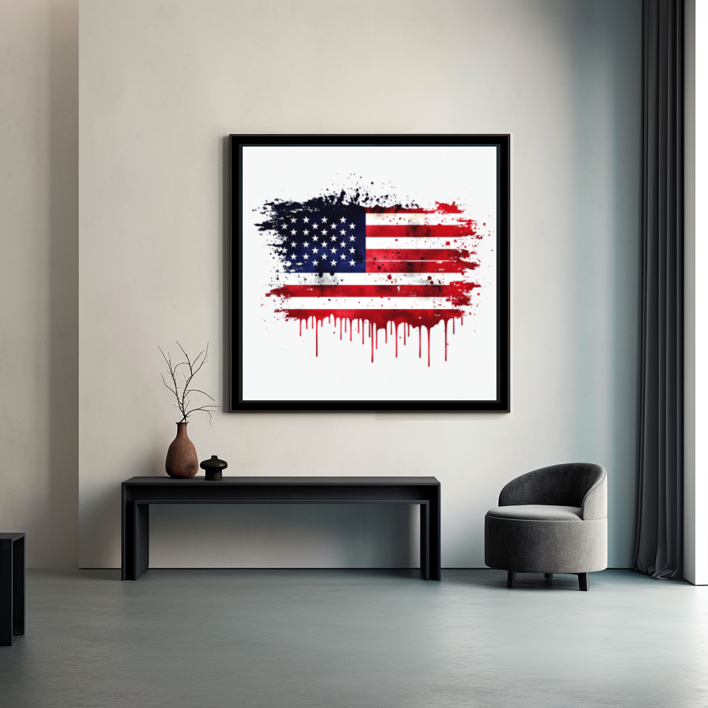 Tableau Décoratif Explosion Patriotique