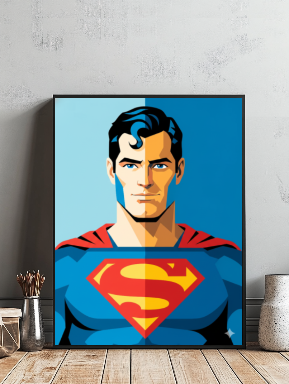 Tableau Décoratif Super-Héros Pop Art