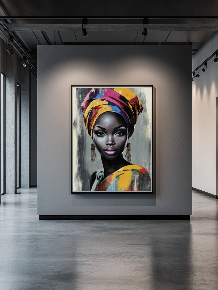 Tableau Décoratif Portrait Éclatant