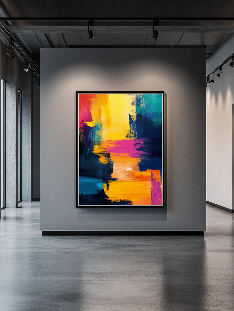 Tableau Décoratif Éclats Chromatiques