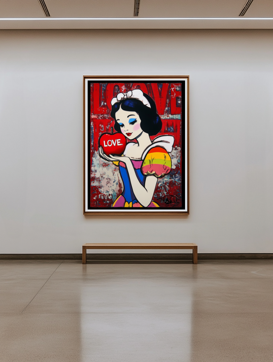 Tableau Décoratif Pop Art Love