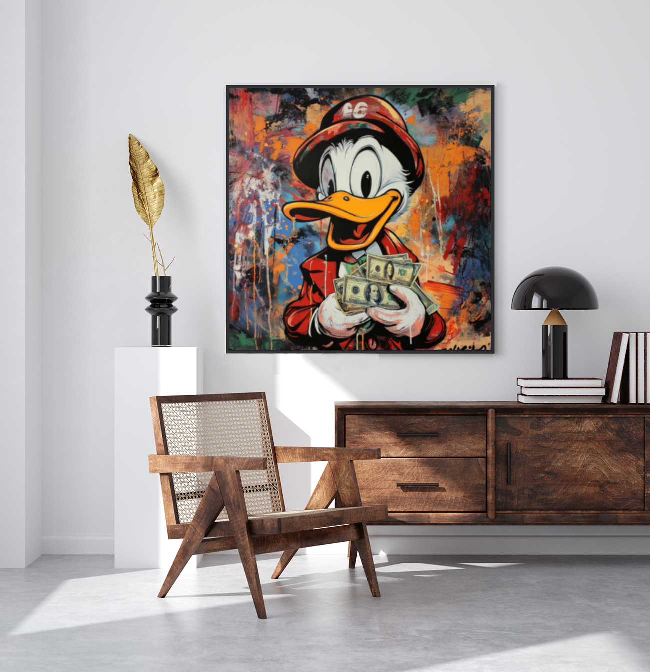 Tableau Décoratif Dollar Duck Explosion - Artibar Tableaux de décoration Art abstrait