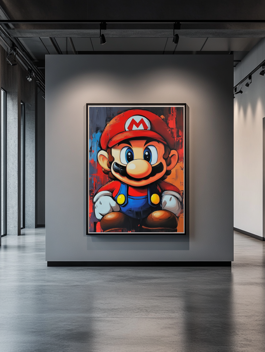 Tableau Décoratif Gamer Rétro Énergique