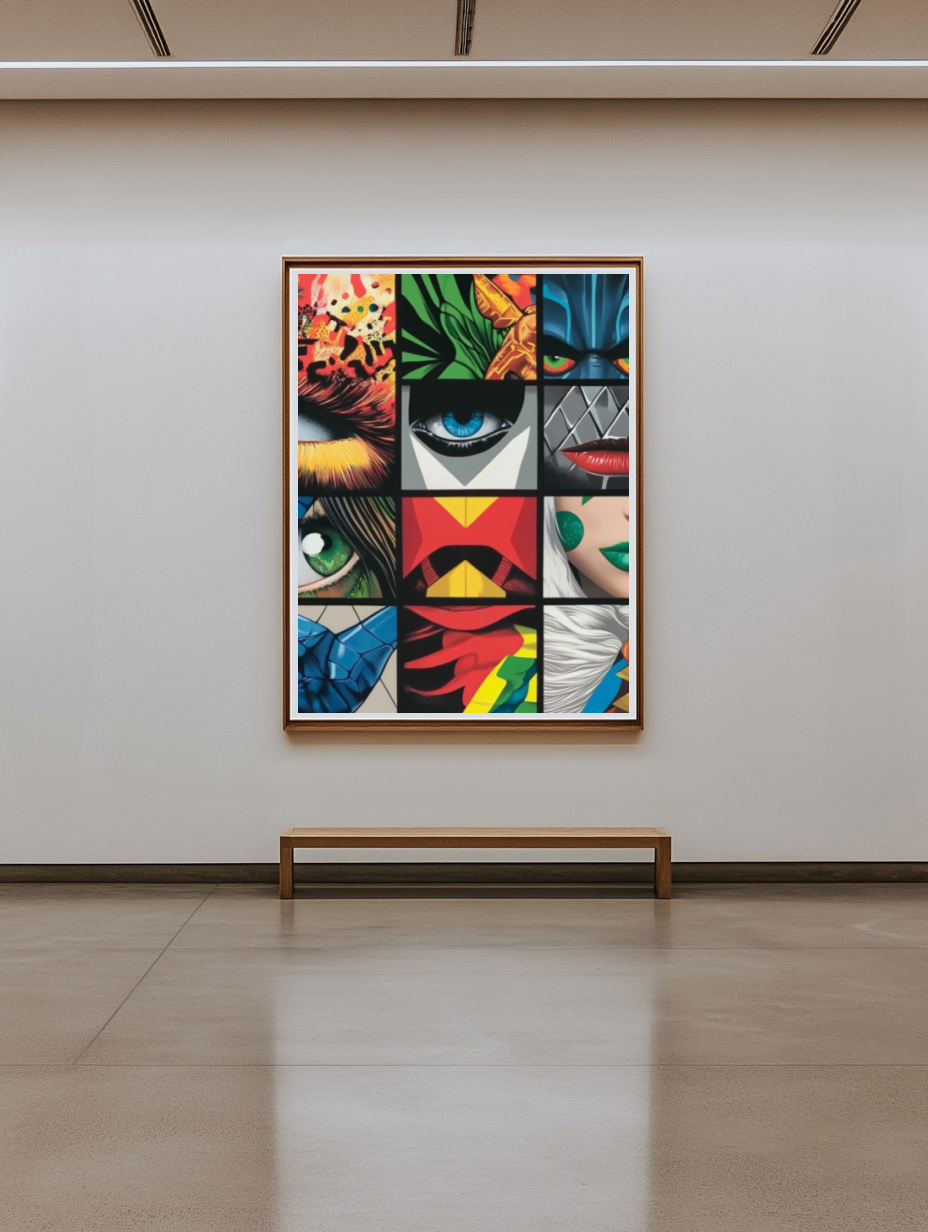 Tableau Décoratif Pop Art Super-héros