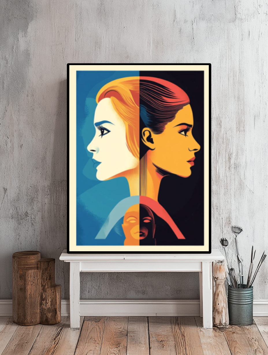 Tableau Décoratif Dualité Élégante