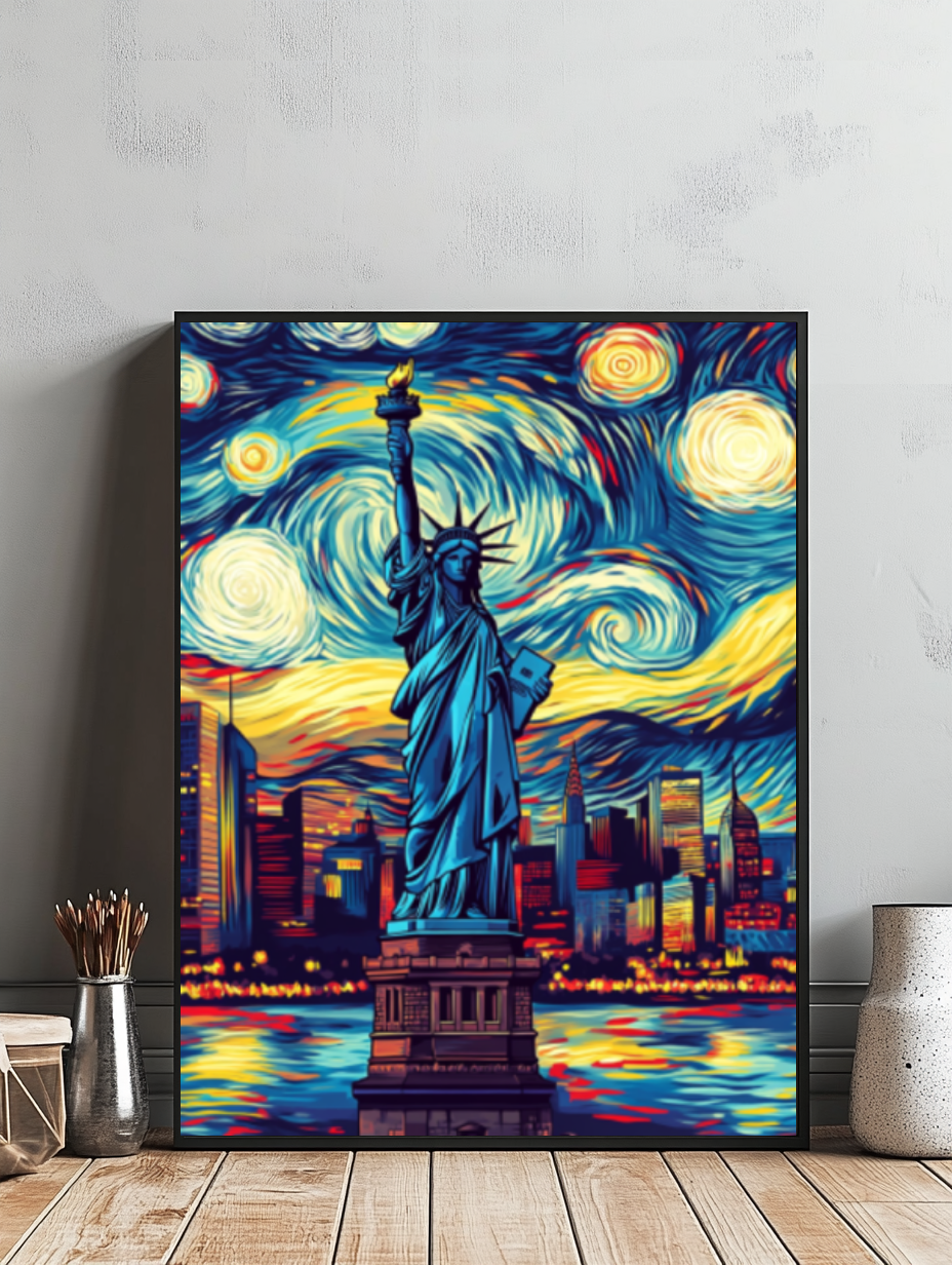 Tableau Décoratif Nuit Étoilée à New York