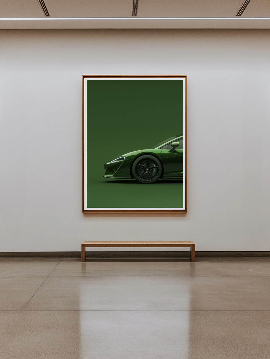 Tableau Décoratif Voiture de Luxe Émeraude