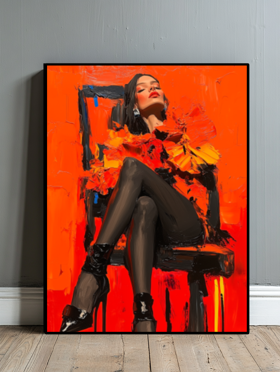 Tableau Décoratif - Flamme en Talons - Artibar Tableaux de décoration Art abstrait